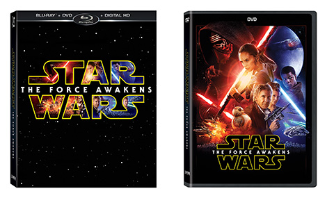 Star Wars The Force Awakens on DVD and Blu Ray